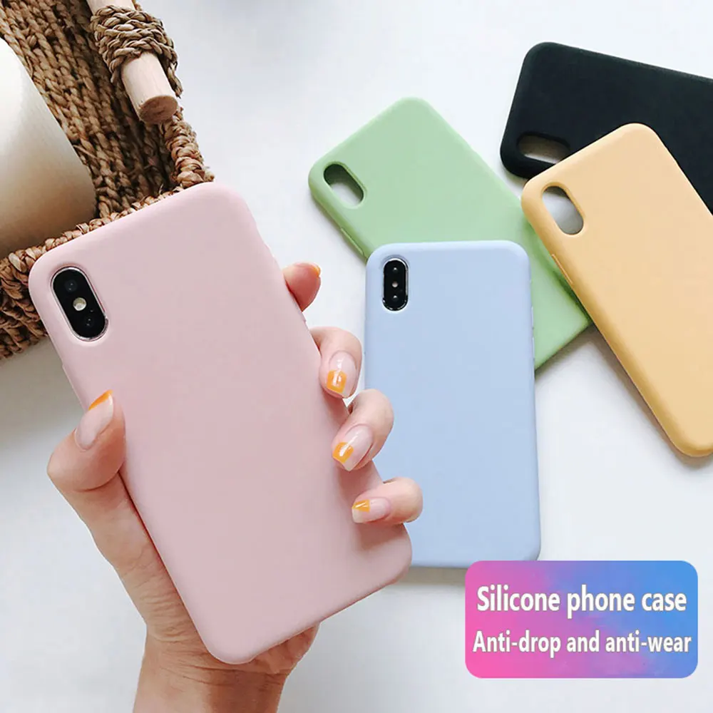 Силиконовый чехол для iPhone 6 6s 7 8 плюс XS X XR 5 5S se |