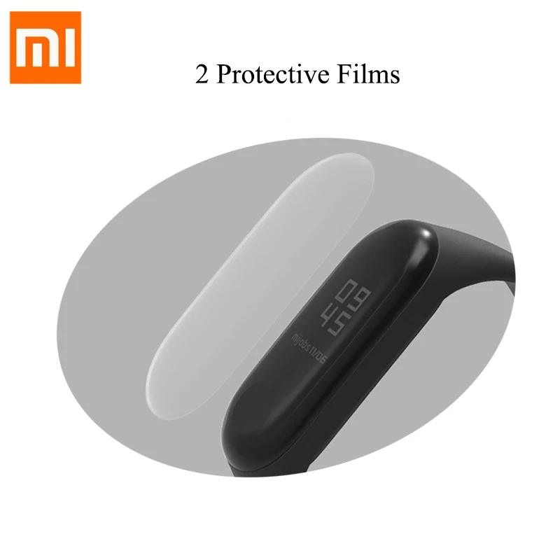 Two Films Силиконовый браслет mi band 3 mi Band 4, браслет для оригинальных Xiaomi mi Band 3 и 4, ремешок на запястье, Сменный ремень Band 3 band 4 - Цвет: Two Films