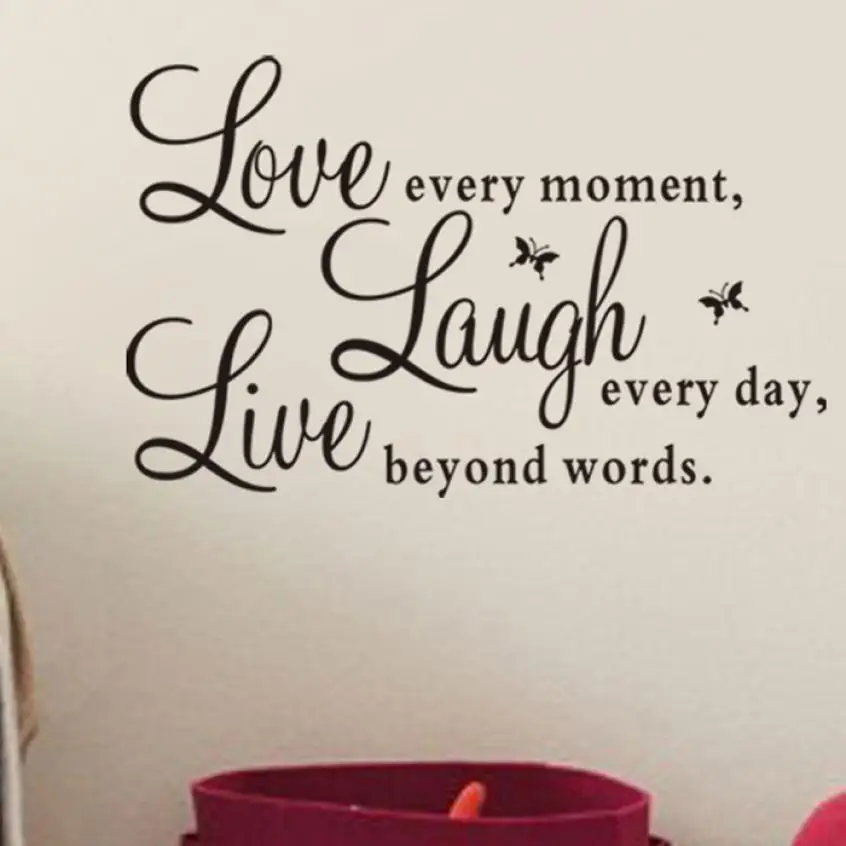 Лидер продаж быстрая доставка модная виниловая наклейка Живи каждый момент