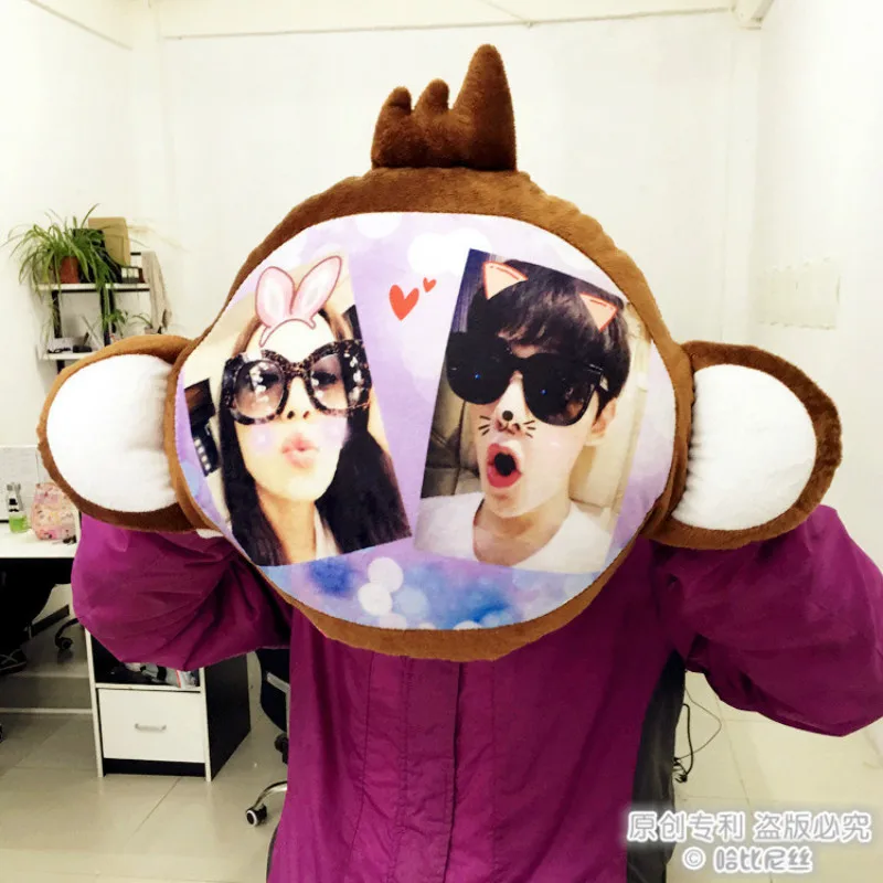 値段 再shuidai写真カスタム枕猿漫画暖かい手宝ぬいぐるみ人形女の子クリエイティブ誕生日の贈り物クリスマス