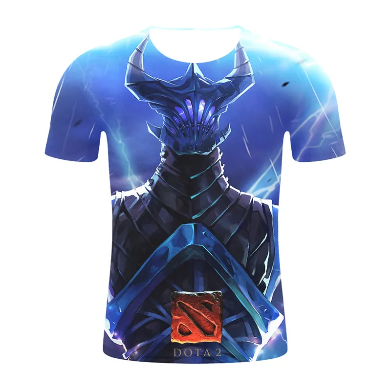 2019 новая игра Dota 2 Футболка Harajuku летняя футболка с 3D принтом модная Мужская одежда