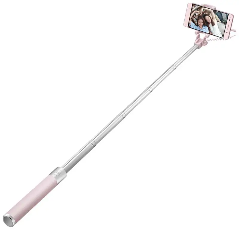 Monopod Pink Honor селфи-палка, монопод, проводная селфи-палка, выдвижная ручная затвор для iOS, Android, Xiaomi Samung Note - Цвет: Monopod Pink