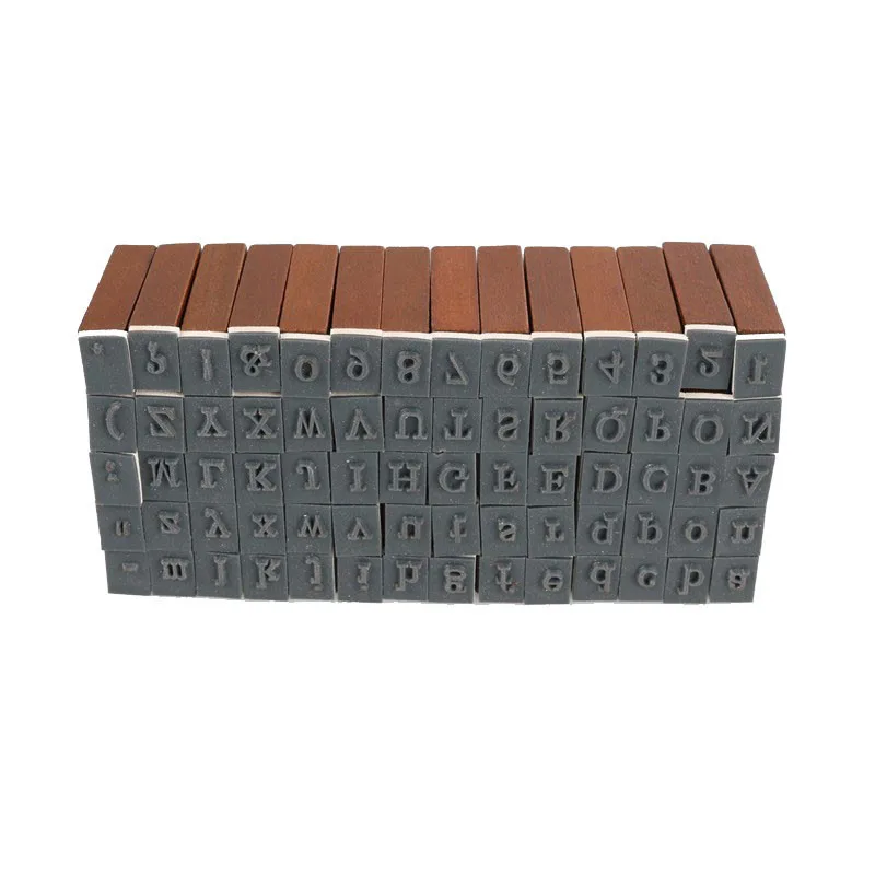 Набор печати в европейском ретро стиле Высококачественная деревянная печать для