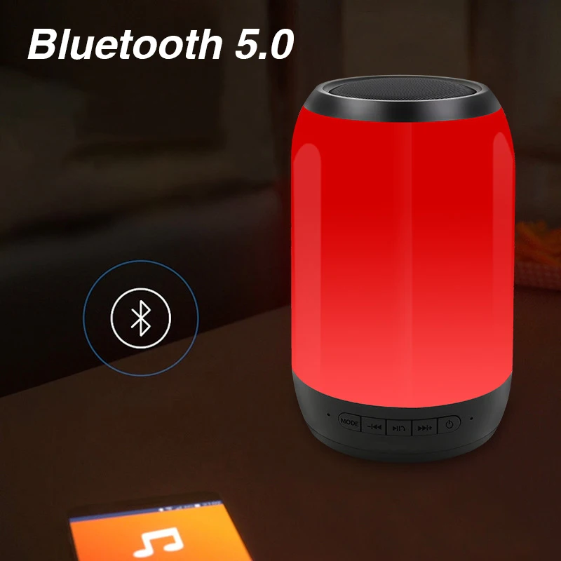 NBY 2260 Bluetooth динамик FM радио беспроводной портативный цветной светильник сабвуфер
