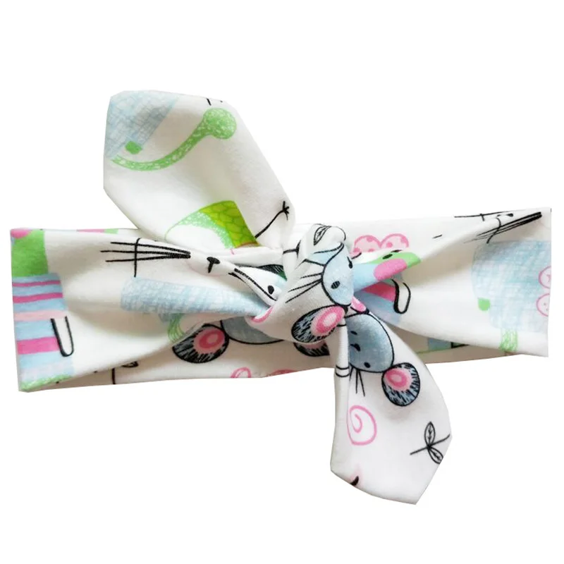 Модные повязки на голову для младенцев Детские ободок с бантиком Тюрбан