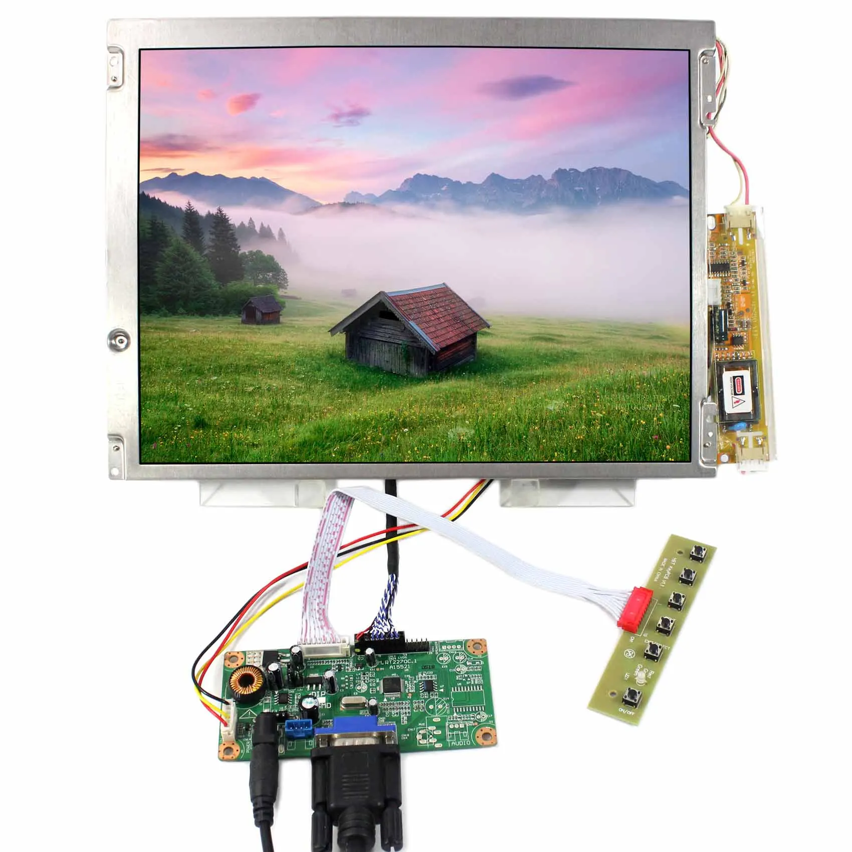 

Плата контроллера ЖК-дисплея VGA + ЖК-панель 12,1 дюйма LQ121S1LG45 LQ121S1LG55 800x600
