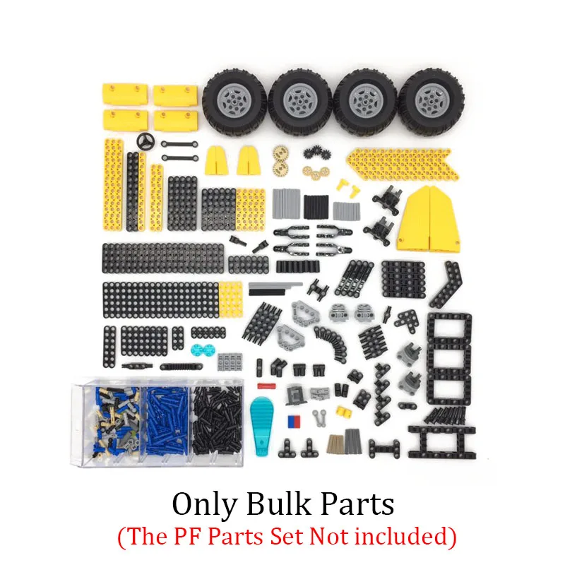Just Bulk Parts 522 шт 2,4 Ghz Technic City RC вездеход внедорожные скалолазание машины внедорожные гонки строительные блоки кирпичи игрушки подарки детям - Цвет: Just Bulk Parts