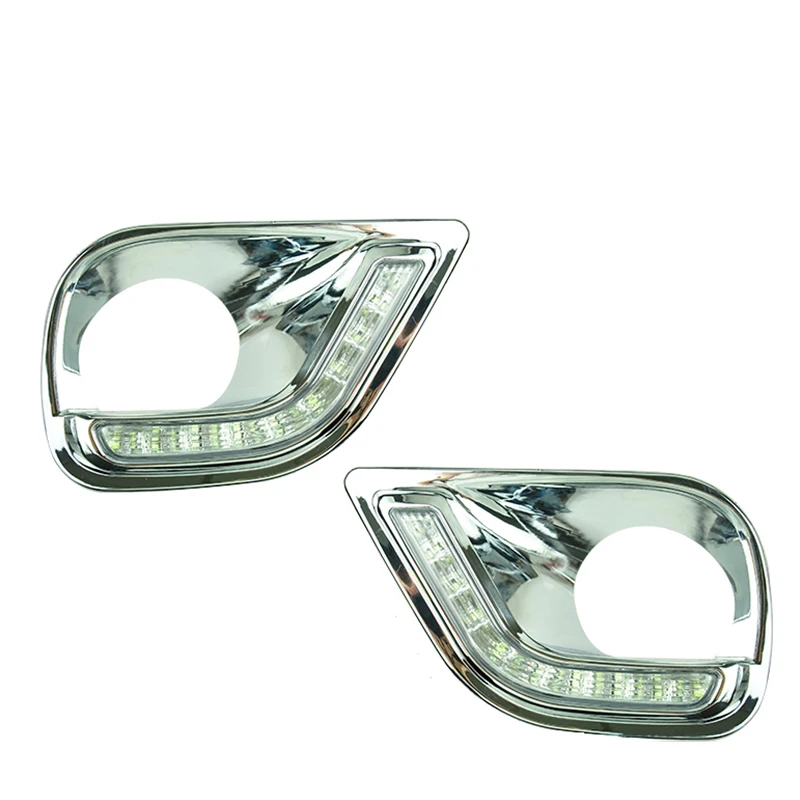 DRL для Toyota RAV4 RAV 4 2013 2014 2015 2016 LED дневные ходовые огни Противотуманные фары крышка