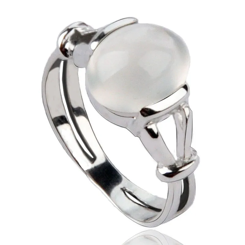 Кольцо из серебра 925 пробы с натуральным лунным камнем|girls rings|925 silver ringmoonstone ring |