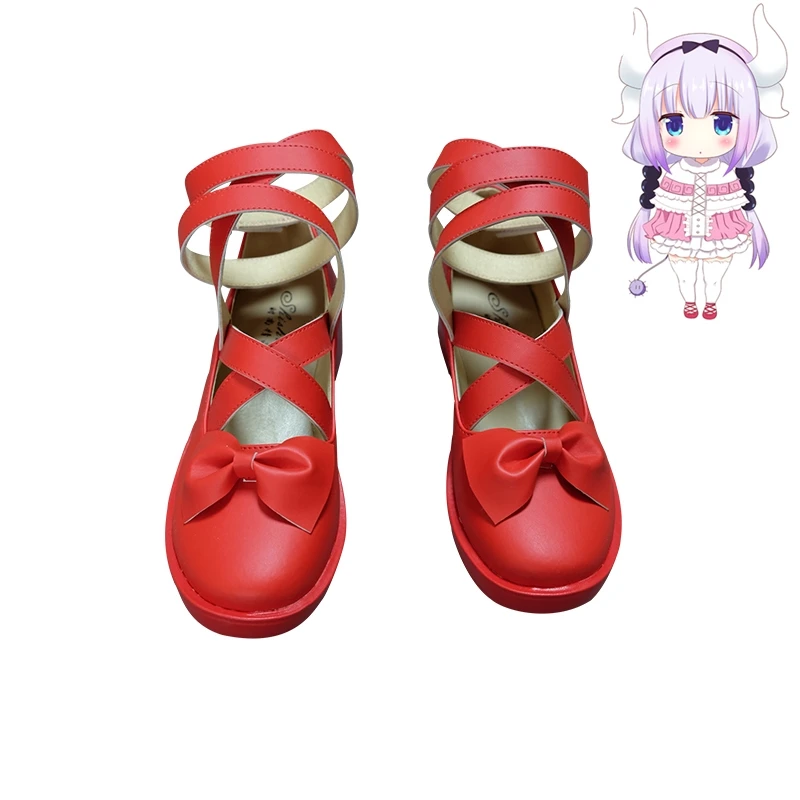Новинка Аниме Miss Kobayashi's Dragon Maid Kanna Kamui Обувь для костюмированной вечеринки