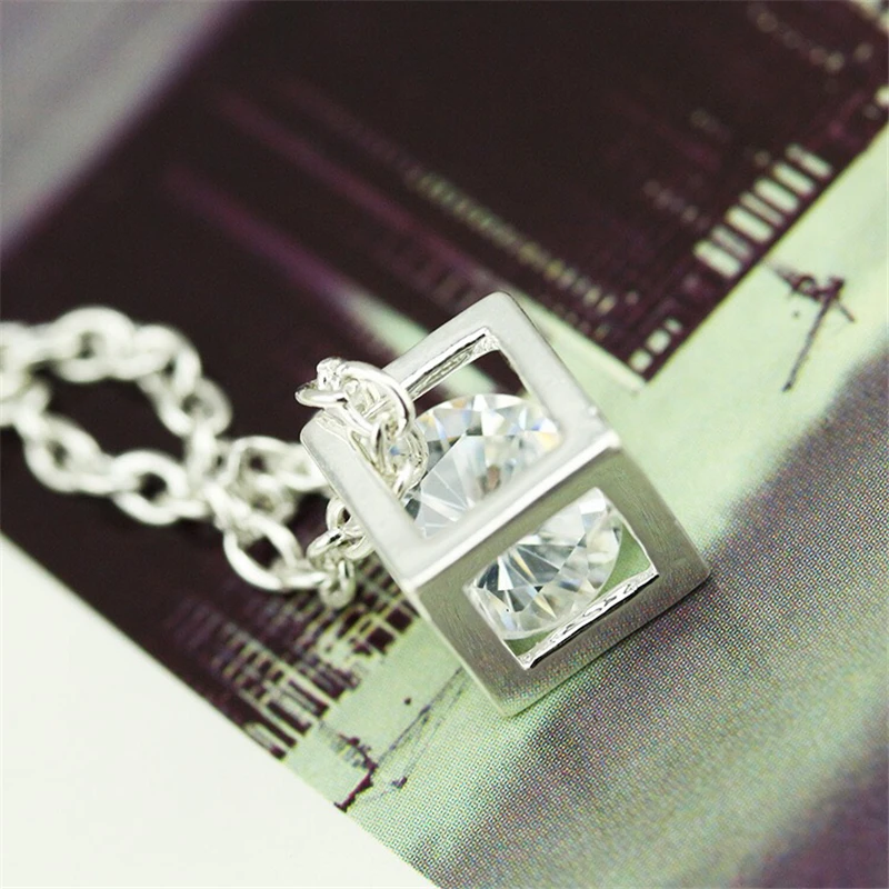 Новое кубическое ожерелье кубика Рубика из циркона 2019 корейская модная