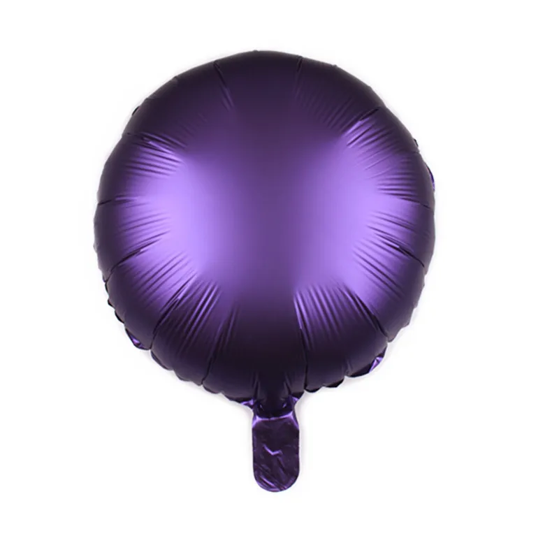 Metal Purple 1 шт. 18 дюймов Круглая фольга Металл Макарон воздушный шар для Бэйби Шауэр Свадьба День рождения праздничные воздушные шары вечерние выставка декораций воздушный шар - Цвет: Metal Purple