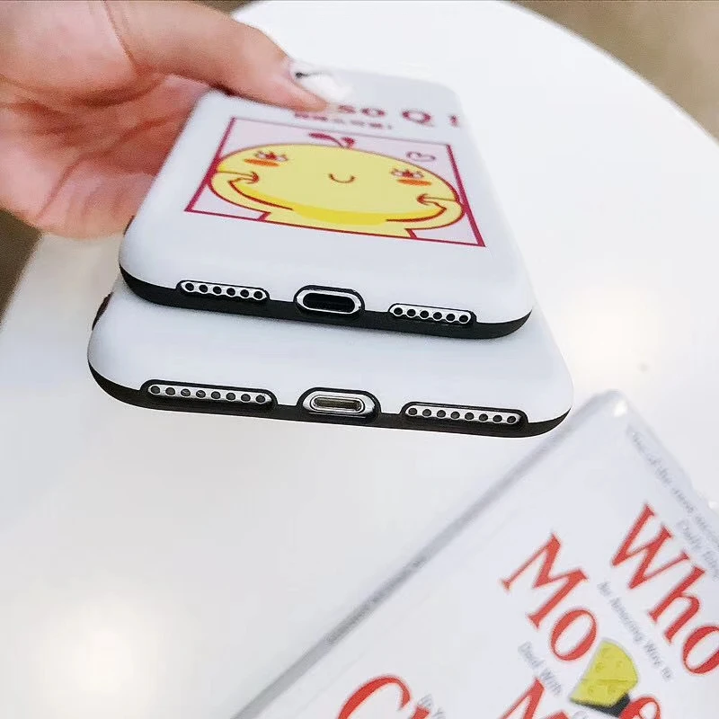 Cute Cartoon Chick Pattern Case For Apple iphone 6 6s 7 8 Plus X XR XS Max Back Cover 6plus 7plus 8plus XSMax Soft TPU cases | Мобильные