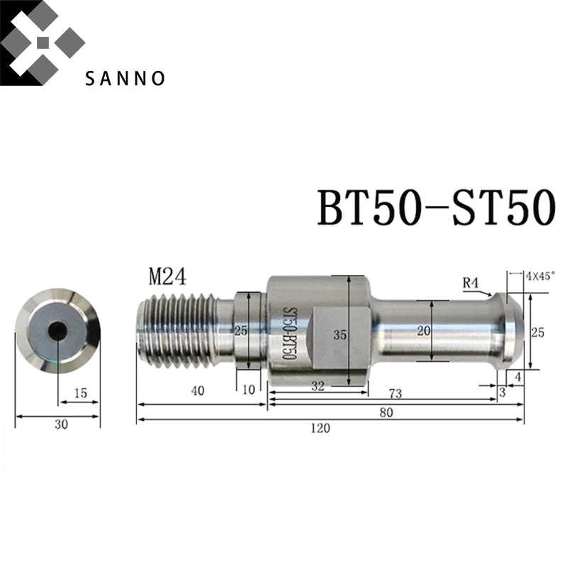 2 шт. BT50 - ST50 / NT50 держатель станка с ЧПУ сверлильного токарного стандартный