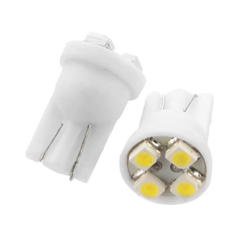 10 шт./компл. авто светодиодный подсветка приборной панели T10 194 168 W5W 4SMD 3528 Светодиодный автомобиль клин хвост подсветка приборной доски фонарь освещения номерного знака, белый цвет