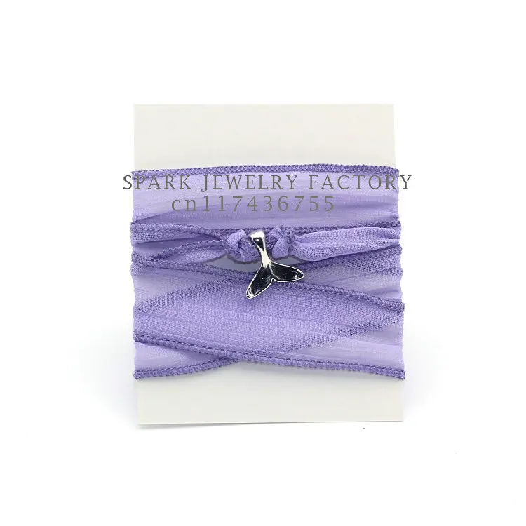 Женский браслет из шелковой ленты для йоги с хвостом Кита Новое поступление 2016