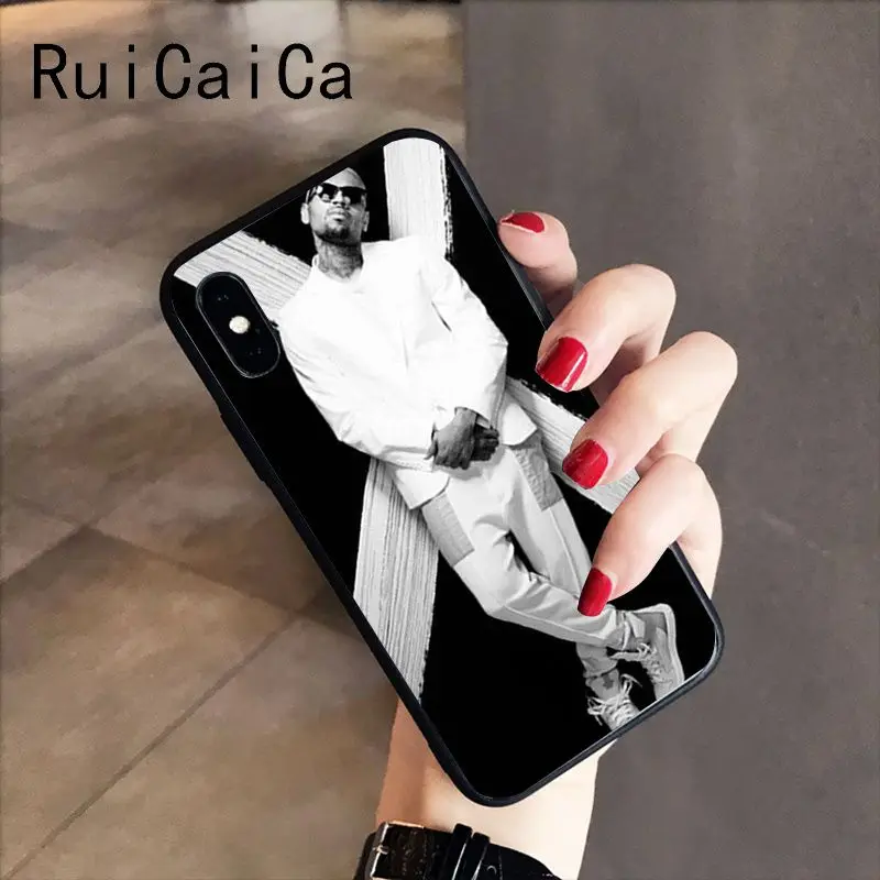 RuiCaiCa популярный человек Криса коричневый Breezy роскошный уникальный дизайн PhoneCase
