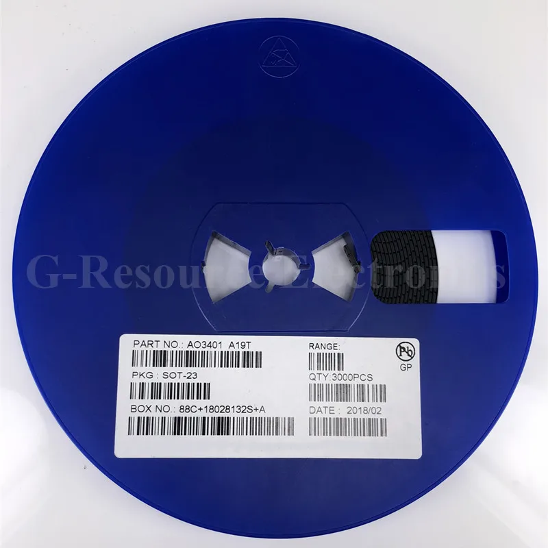 50 шт./лот AO3401 SOT-23 A19T P-Channel-30 V-4A(Ta) 1,4 W(Ta) SMD mosfet транзистор