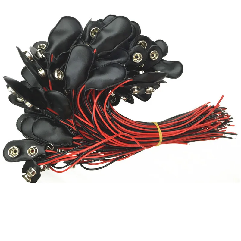 10 шт. 9 В батарейный зажим свинцовый держатель проводов I type|holder wires|holder clipholder battery |