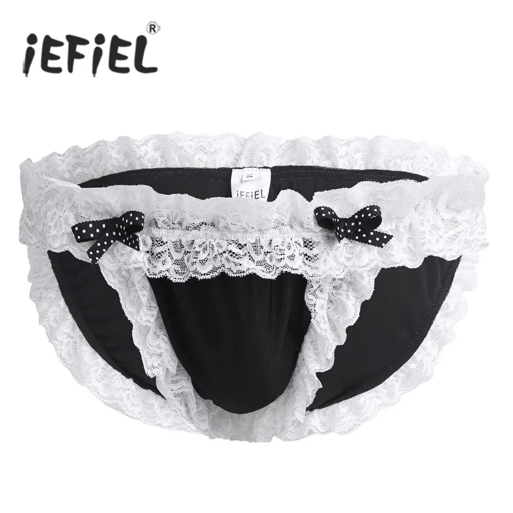 IEFiEL нижнее белье для мужчин рубашка Сисси с цветочным принтом и оборками мягкое