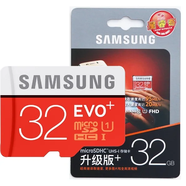 SAMSUNG EVO+ Micro SD 32G SDHC 80 МБ/с. класс 10 карта памяти C10 UHS-I TF/SD карты транс флэш SDXC 64GB 128GB - Емкость: 32GB R95MBs
