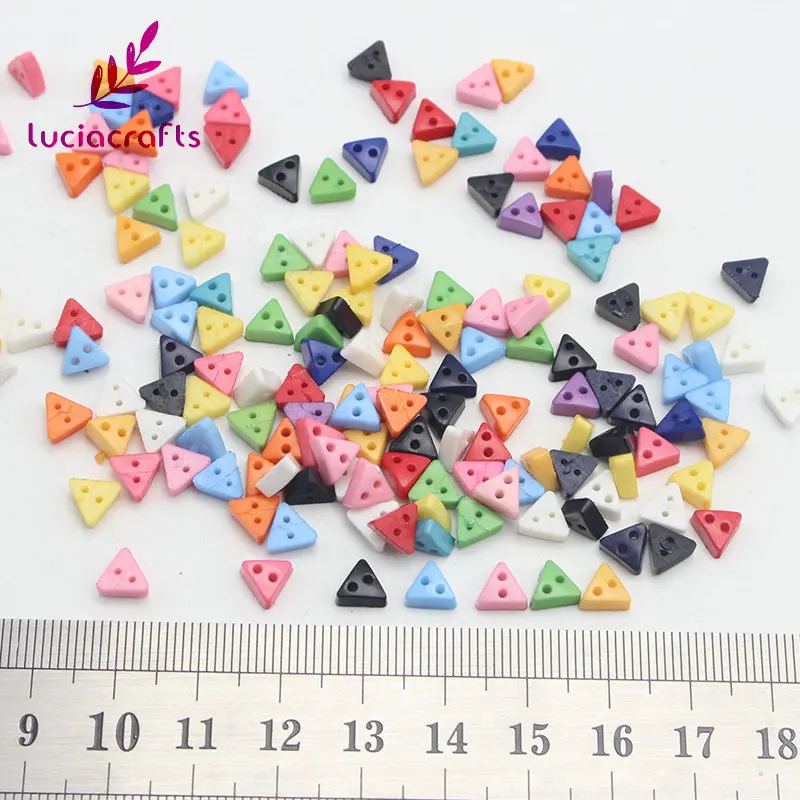 Lucia crafts 100 шт мульти-формы 2 отверстия пуговицы из полимерной глины для скрапбукинга одежда Декоративная Кнопка DIY Швейные аксессуары E0405 - Цвет: style 6   6mm
