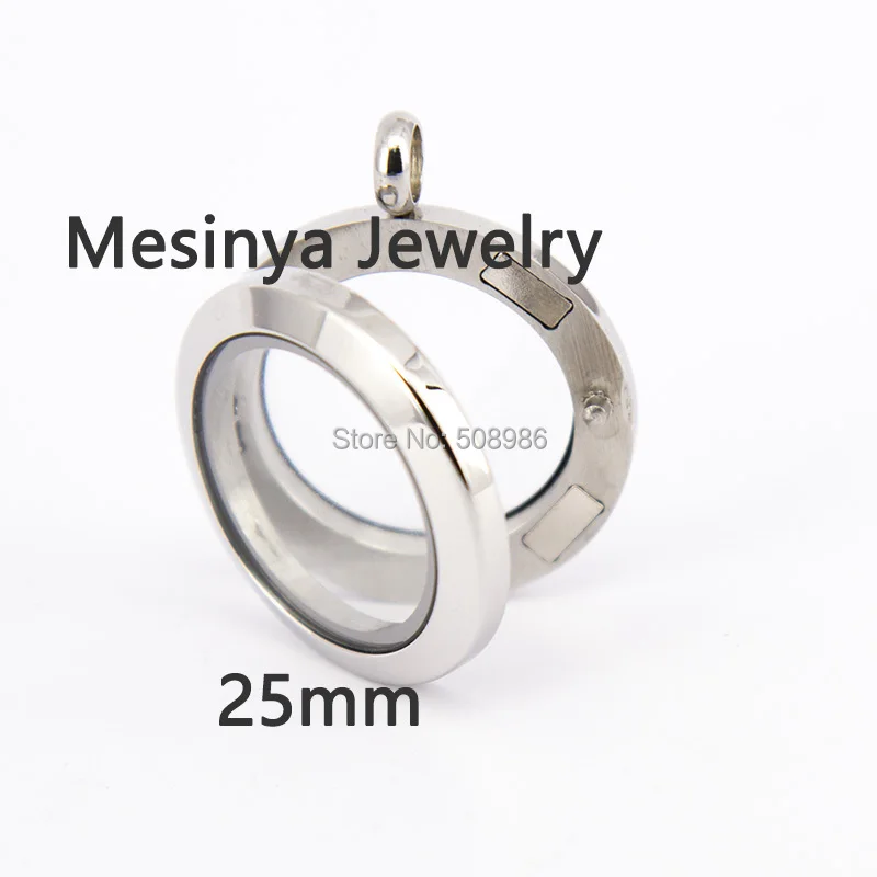 10 шт. медальон из нержавеющей стали 25 мм|glass lockets|floating lockets stainless steellocket glass |