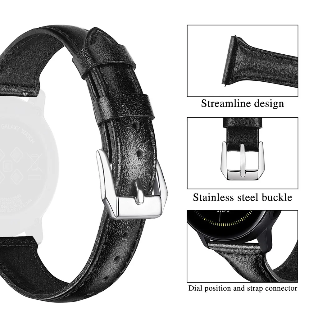 Ouhaobin Смарт часы ремешок роскошные кожаные браслеты Сменные аксессуары браслет