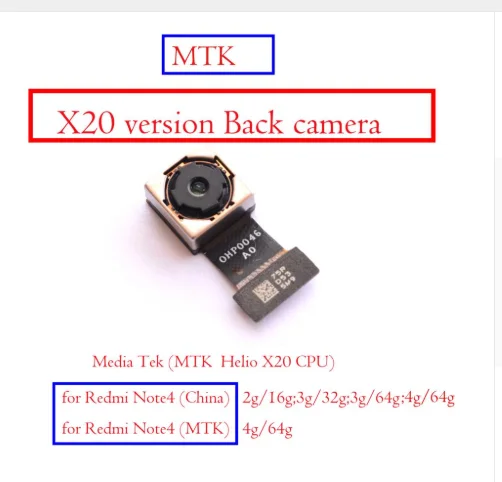 Модуль для задней камеры Xiaomi Redmi 4 Pro 4X 4A Note global MTK|flex cable|camera flex cablecamera |