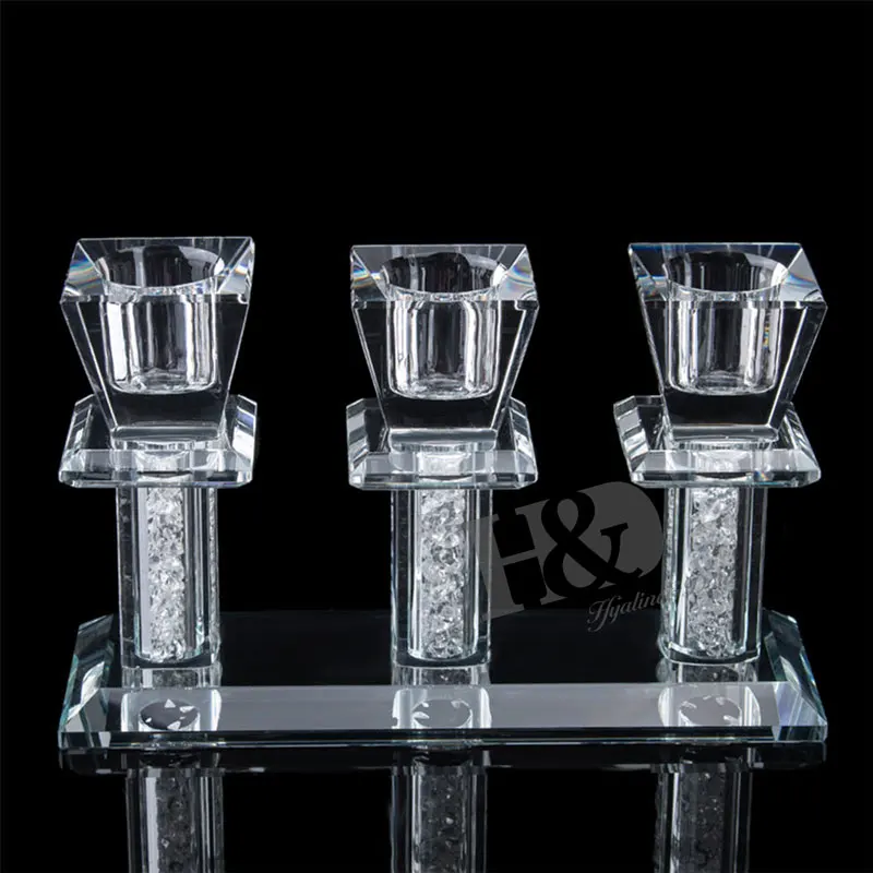 H&ampD Ship from US Crystal 3.5inch Clear Pillar Candlestick Holder for Home Table Decor Wedding Event Candelabra | Дом и сад