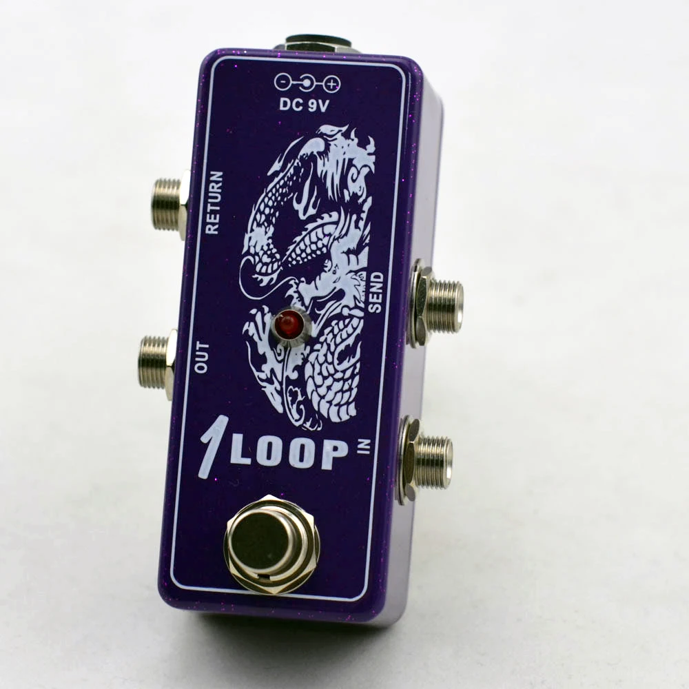 Правда байпас Looper Effect Pedal electric Guitarra переключатель для гитары педаль Mini Light Flash