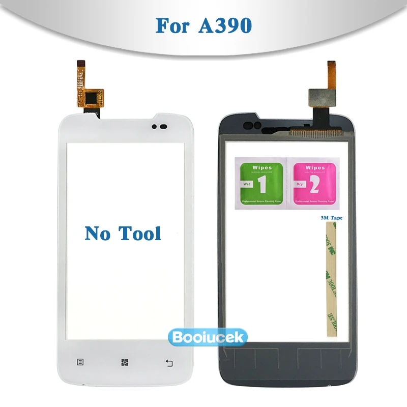 Высокое качество 4 0 "для Lenovo A390 сенсорный экран дигитайзер Датчик внешняя