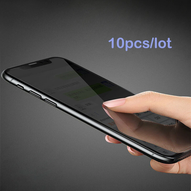 Закаленное стекло 10 шт. для iPhone11 Pro Max 8 7 plus 6 6s для защиты экрана iPhone XS MAX XR Защитная пленка с полным покрытием