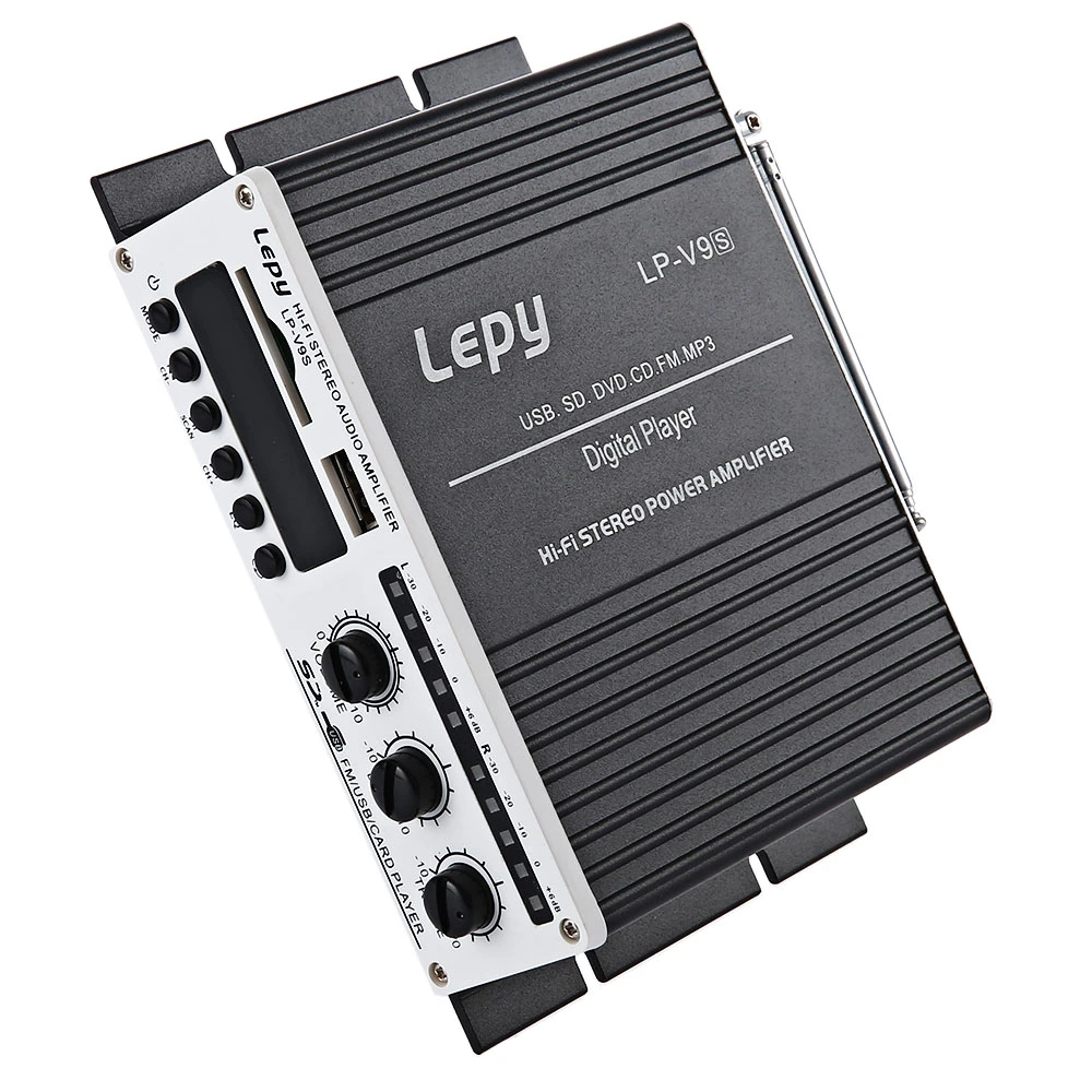 Lepy lp-v9s 2x20 Вт 2ch Hi-Fi стерео L/R RCA цифровой аудио автомобиля домой Усилители домашние