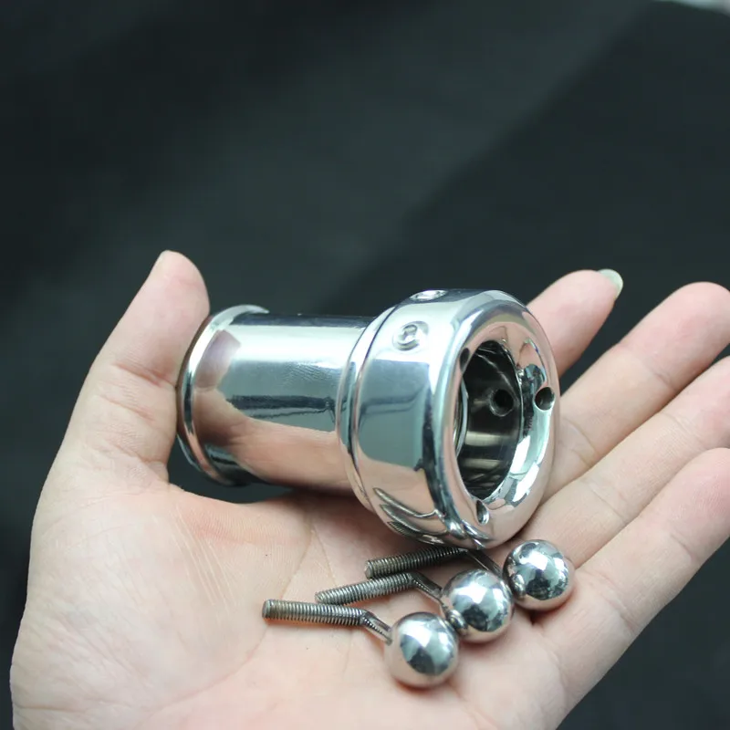 Мужское устройство верности Растяжитель мошонки металлический рукав для пениса