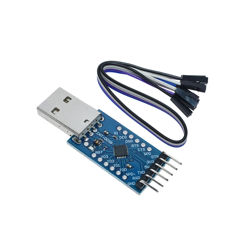 AEAK CP2104 USB 2,0 к ttl UART 6PIN модуль последовательный преобразователь STC PRGMR Замена CP2102 с кабелями Dupont