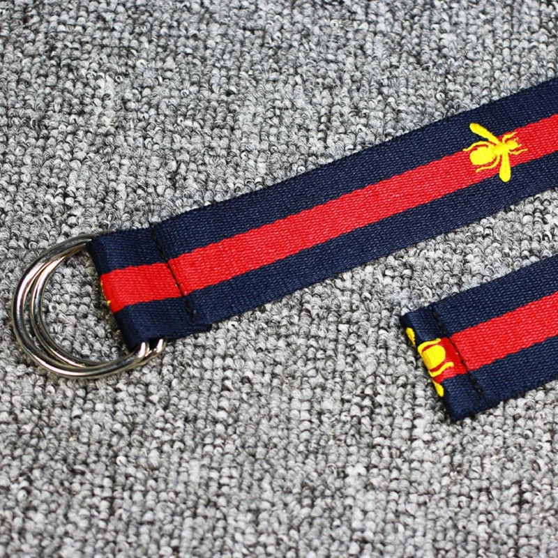 Новое поступление 2019 модные женские и мужские пояса с вышитыми буквами желтые