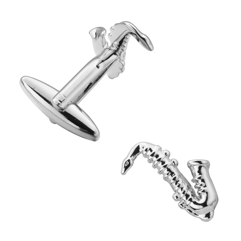 Новинка серебристые бриллиантовые высококачественные мужские запонки для