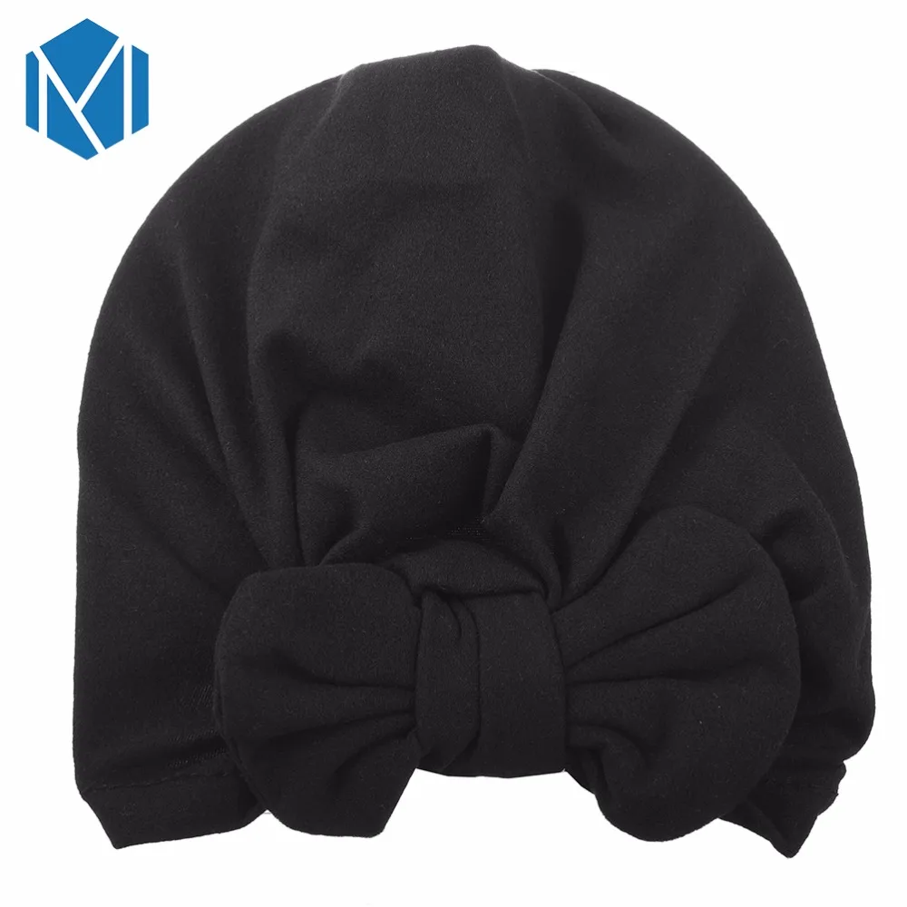 M MISM INS/удобные детские милые головные уборы с большим бантиком Мягкие Шапки