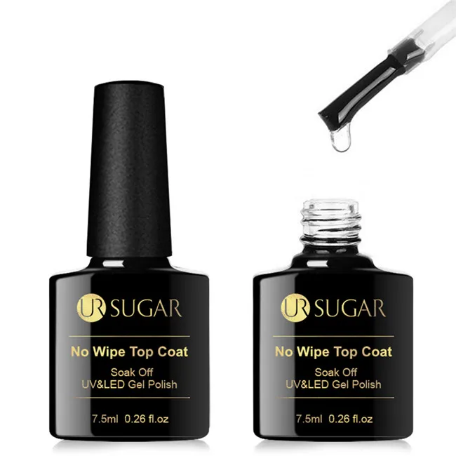 Top Coat Ur Sugar, 15 мл, быстрое удлинение, полиуф-гель, прозрачный, белый, розовый, строительный Гель-лак для ногтей, для наращивания ногтей, формы для ногтей, акриловые наконечники - Цвет: Top Coat