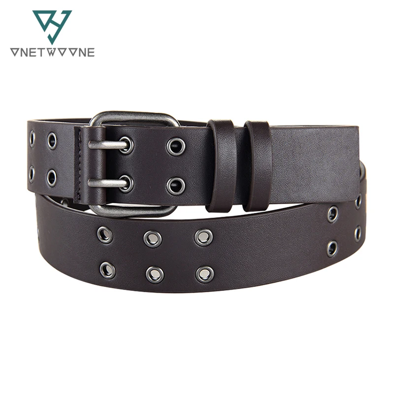 Популярные дизайнерские ремешки из искусственной кожи с двойной пряжкой мужские