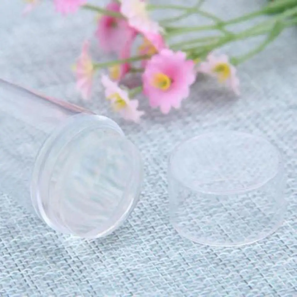 Прозрачные силиконовые штамповки для ногтей скребок набор инструментов