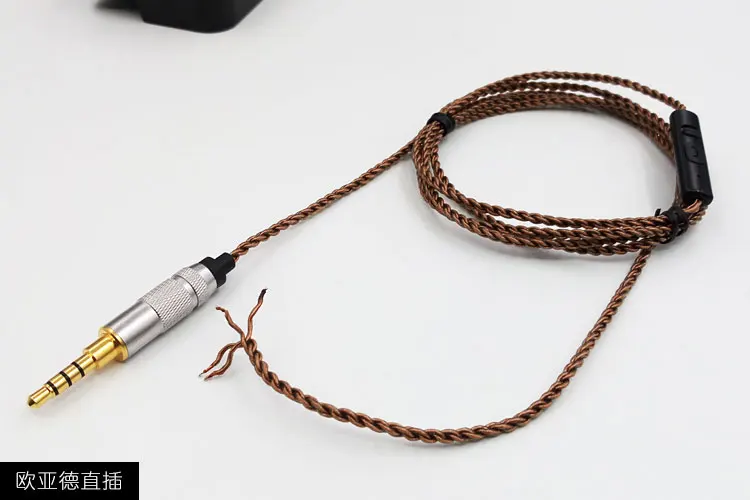 

diy earphone wire 5N single crystal copper wire 4 share with mic