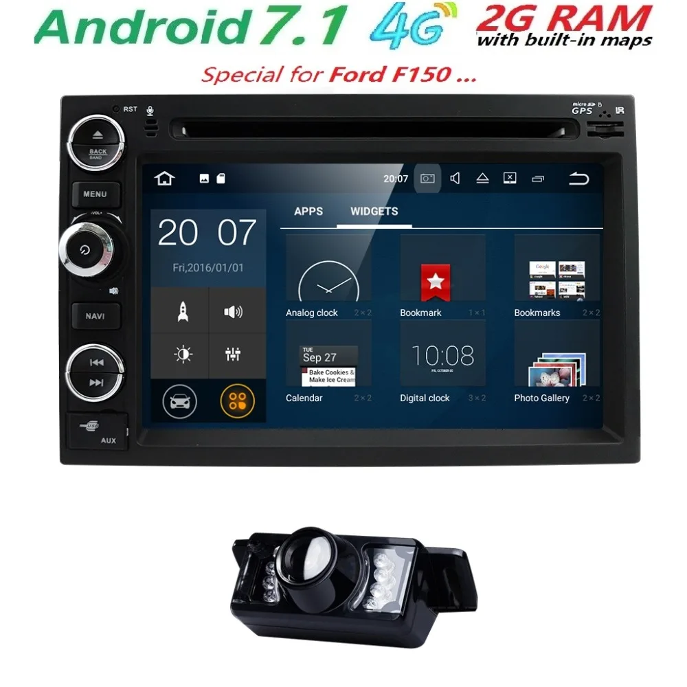 Авторадио 2 din Android 7 1 автомобильный dvd плеер для Ford F150 F250 Fusion Mustang Edge EXPLORER Expedition 2004