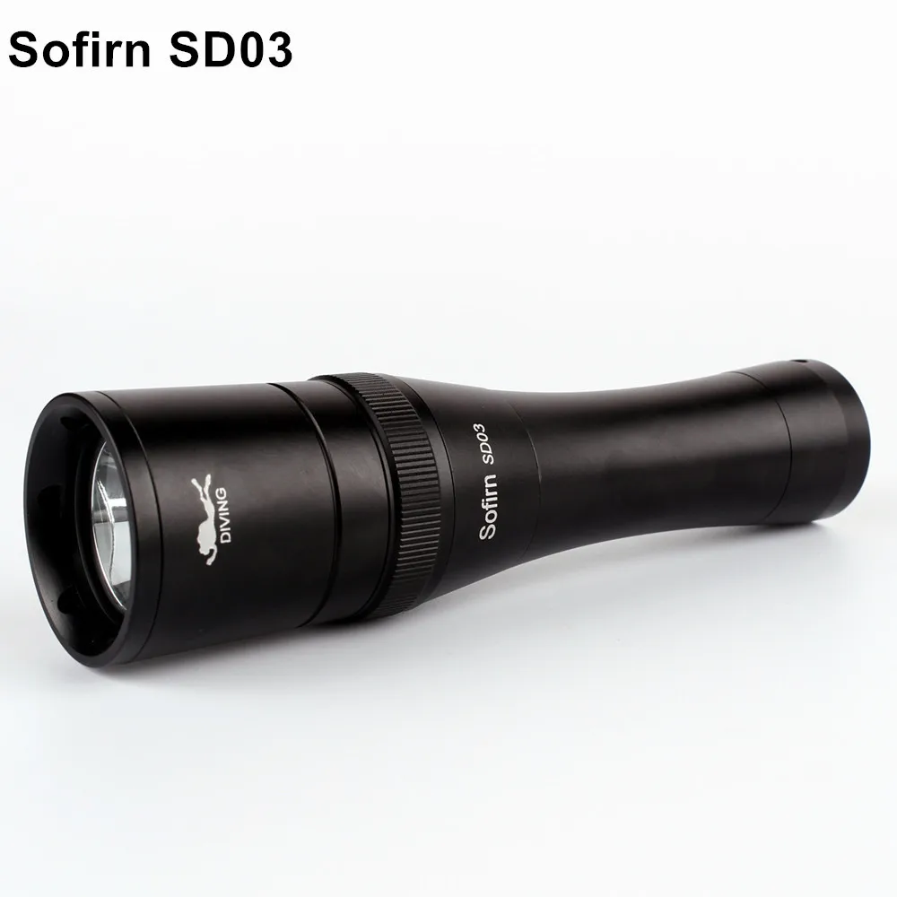 Светодиодный фонарик Sofirn SD03 для дайвинга с аквалангом 18650 Cree XML2 850LM светодиодный