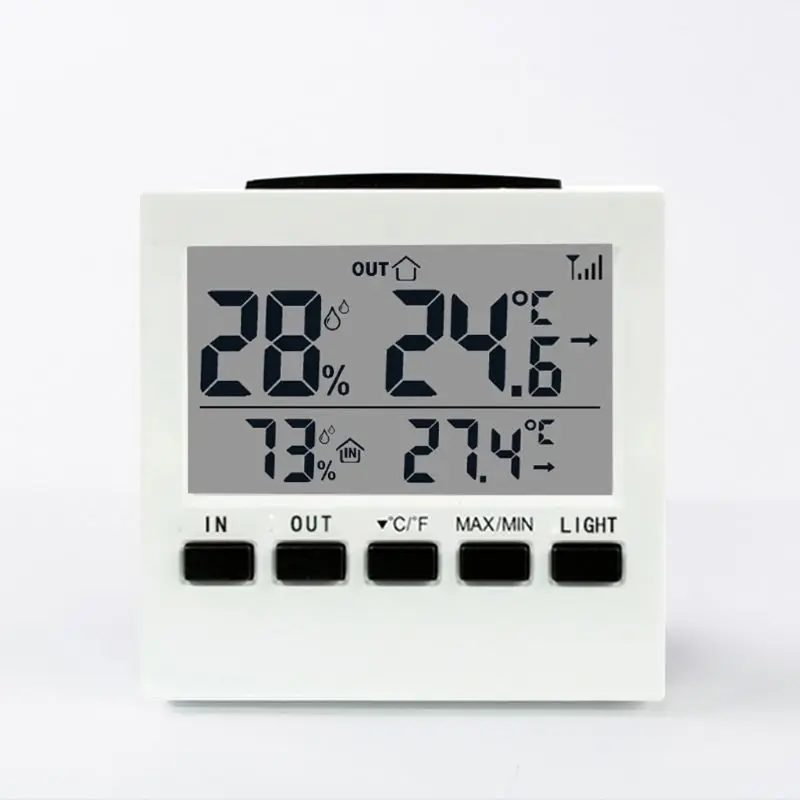 Домашняя/уличная Беспроводная метеостанция ЖК-цифровой термометр гигрометр