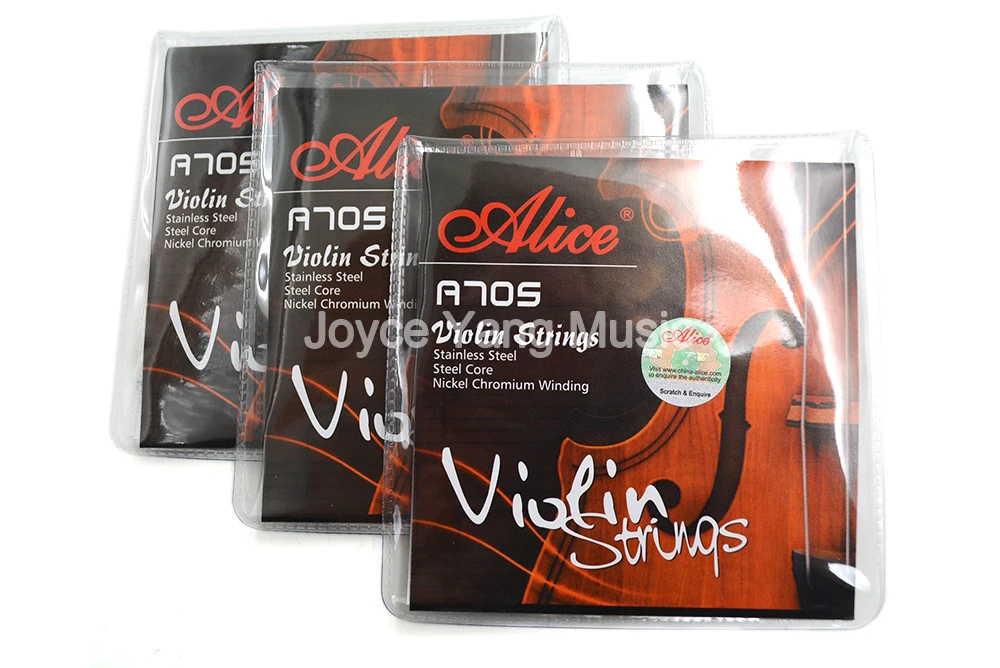 

3 Sets Alice A705 Violin Strings 4 Strings Stainless Steel Strings&Steel Core&Nickel Chromium Wound Strings Free Shipping