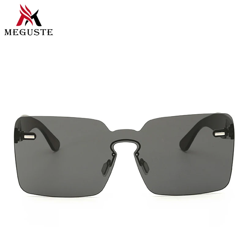 Meguste 2017 Fashion Women Rimless Sunglasses Classic Brand Designer Retro men sunglasses Flat Panel Lens Summer Shades UV400. | Аксессуары