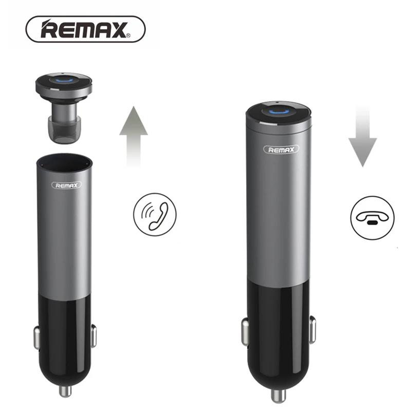 REMAX rb t11c 2in1 автомобиля Bluetooth гарнитура Dual USB Автомобильное зарядное устройство