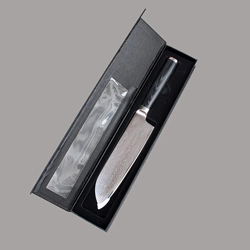 Findking 7 inch Damascus Steel Chef Knife Professional Kitchen 67 layer Meat Slicing Fruit Utility Tool With Mikata Handle | Дом и сад